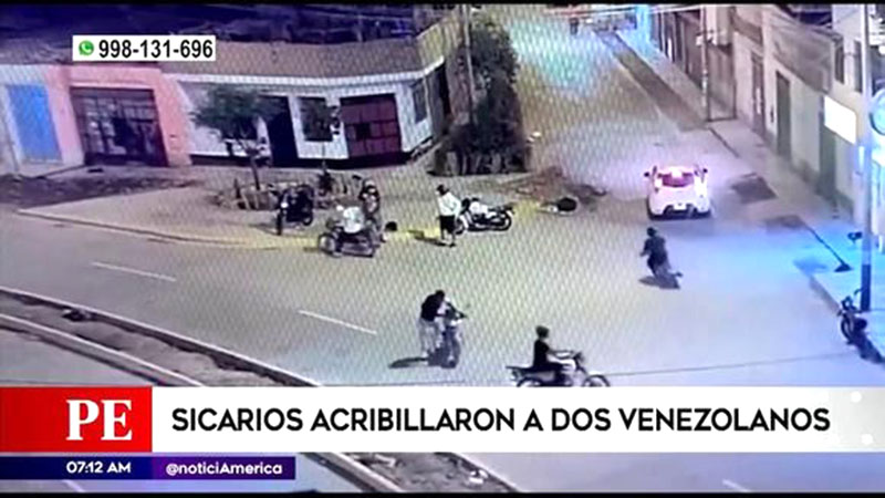 Presuntos sicarios asesinan a dos venezolanos en Perú