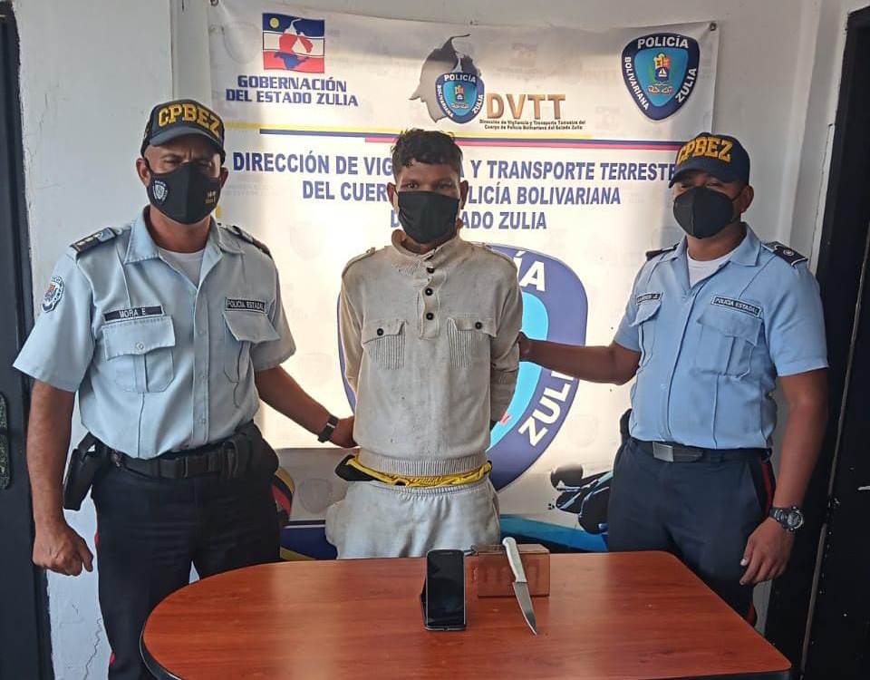 Policía del Zulia procesó tres sujetos por robo y hurto