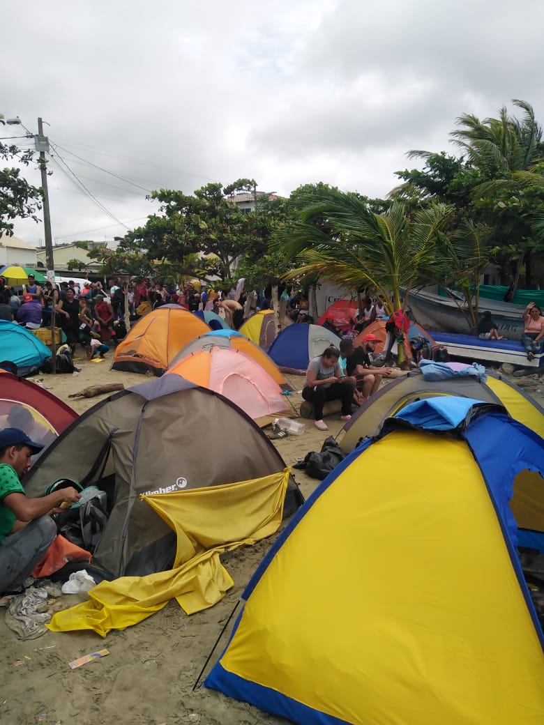 Venezolanos en Necoclí 