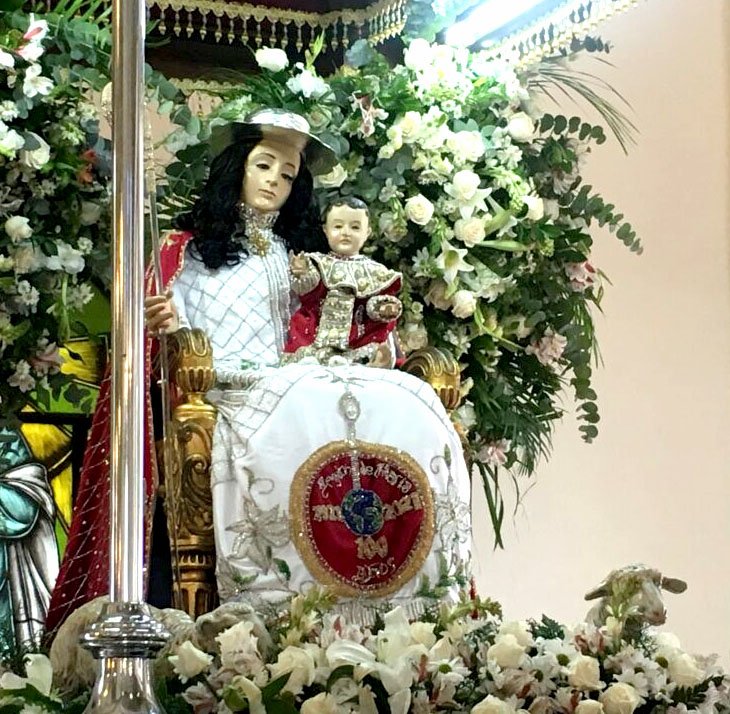 Basabe ante la Divina Pastora