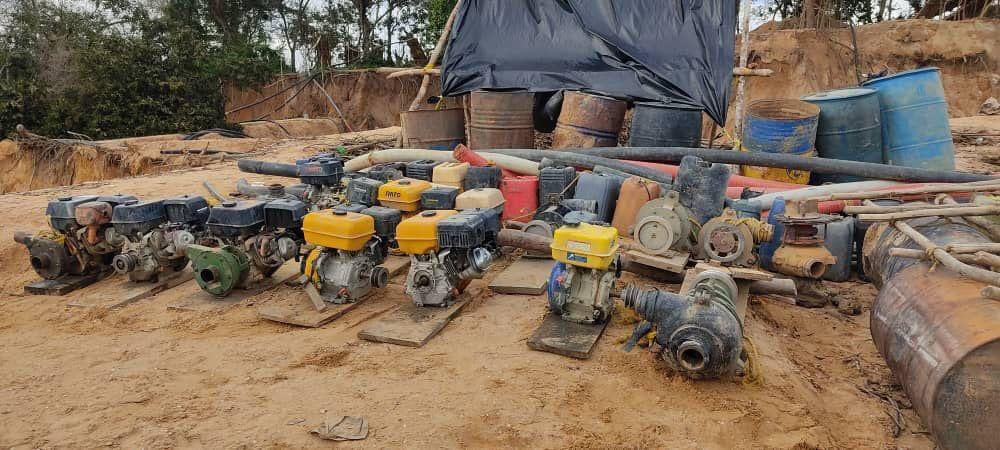 FANB desmanteló campamento de minería ilegal en Bolívar