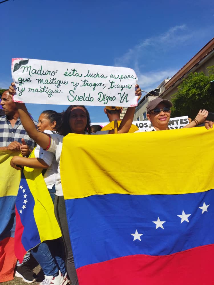 Lagunillenses protestaron en la calle este 23 enero
