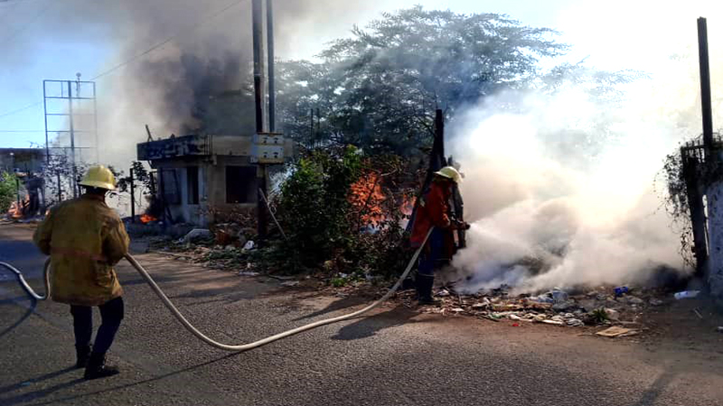 Incendio consumió gran terreno Los Puertos