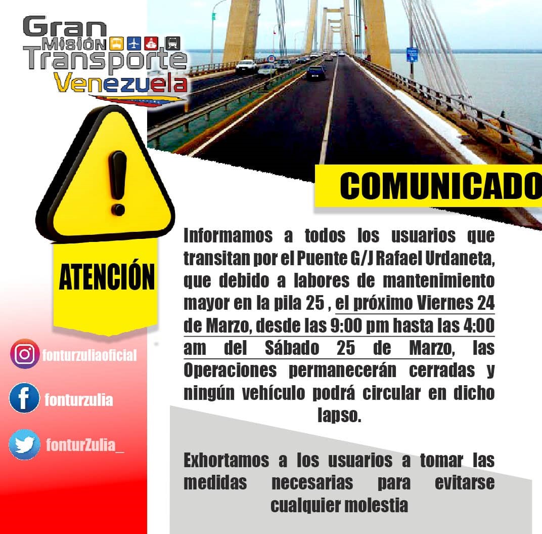 Cierran el puente este viernes 