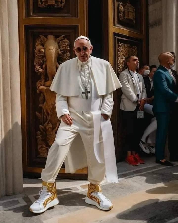 Inteligencia artificial viste al papa Francisco