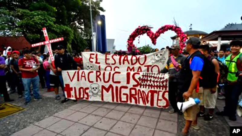 3 mil migrantes protestan en México