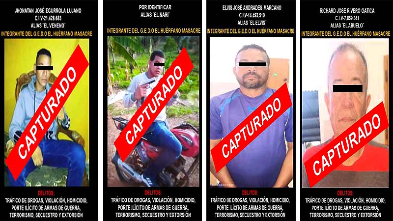 Neutralizan 7 miembros de dos bandas que operan en los municipios Miranda y Mauroa