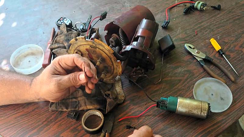 Pilas de bomba de gasolina