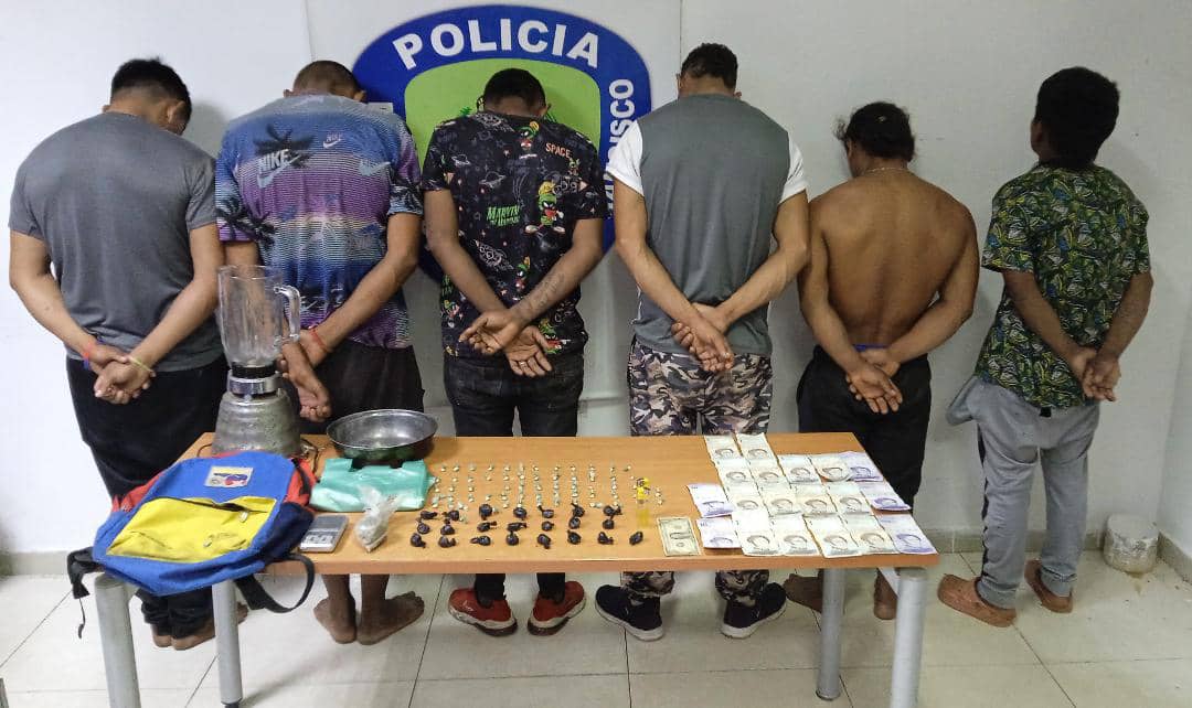 Polisur desarticula banda dedicada al micro tráfico de drogas