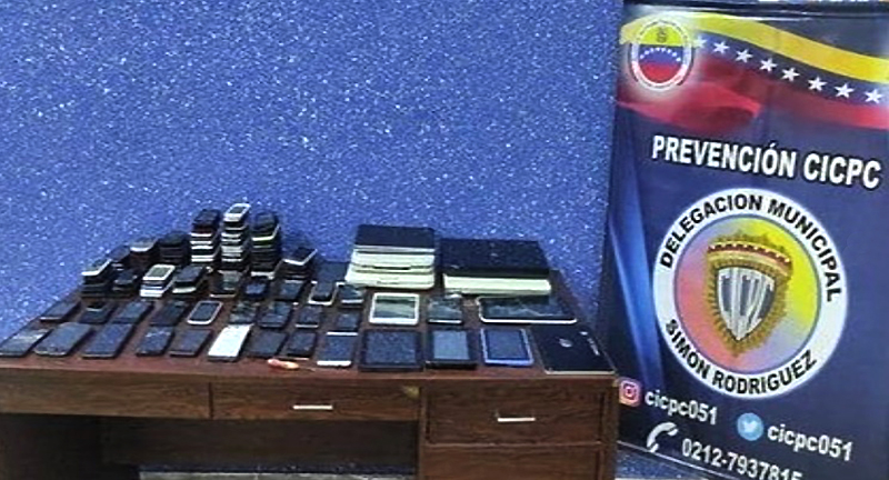 Detenido con 116 celulares provenientes del delito en Caracas 