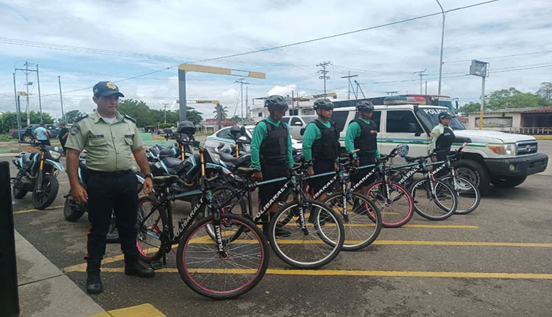 activó la Brigada Ciclística, recibió implementos de seguridad y una unidad policial, por parte del alcalde Ramón Bracho.