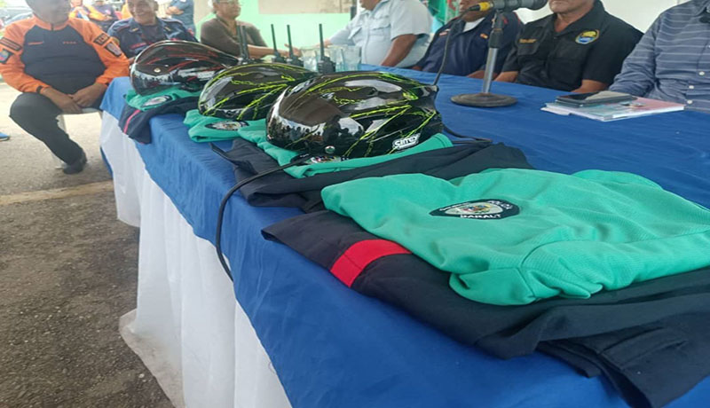 activó la Brigada Ciclística, recibió implementos de seguridad y una unidad policial, por parte del alcalde Ramón Bracho.