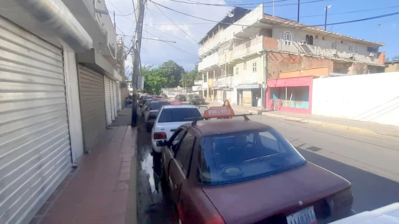 Transporte público por falta de combustible