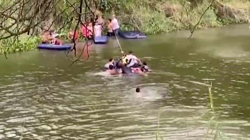 Venezolano se lanzó al Río Bravo 