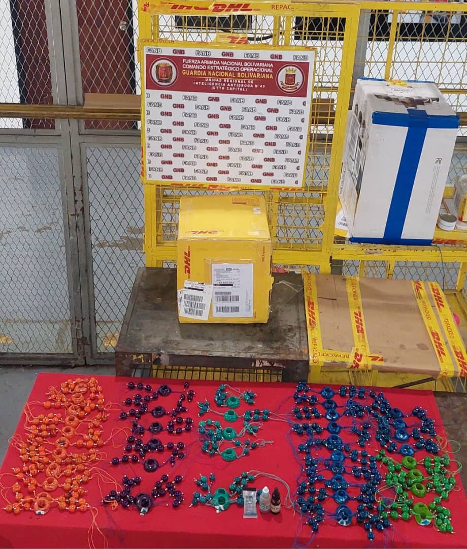GNB incautó 13 kilos de cocaína ocultos en collares que iban a España