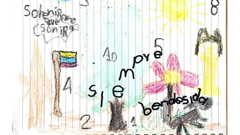 Lesly la niña rescatada en la selva a Wilson