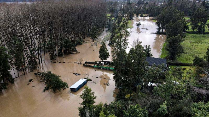 Último reporte por lluvias en Chile