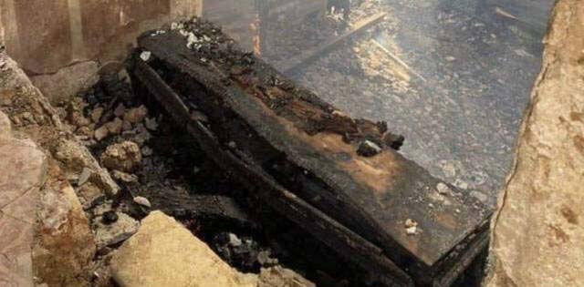 Un incendio calcina los restos de San Benito 