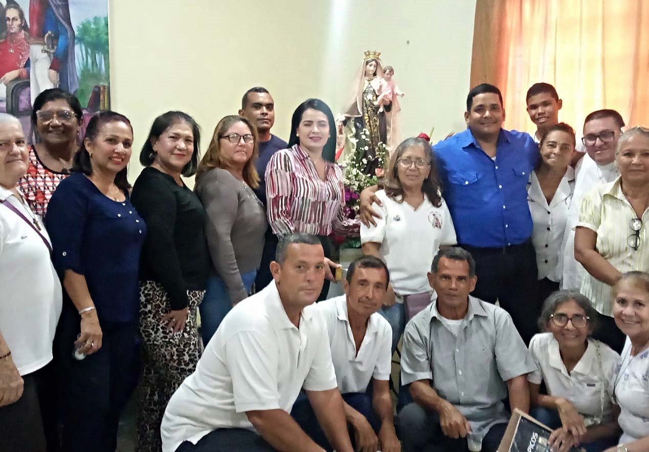 Virgen del Carmen visitó Alcaldía de Simón Bolívar