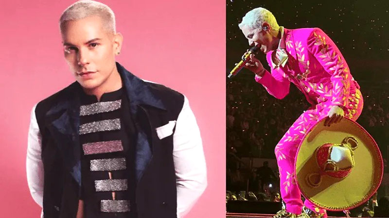 Christian Chávez sale a cantar con traje de charro rosa y es duramente criticado