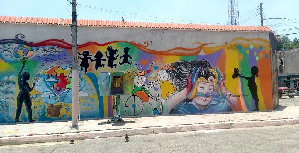  Fundación Raíces Creadoras mural dedicado a niños 