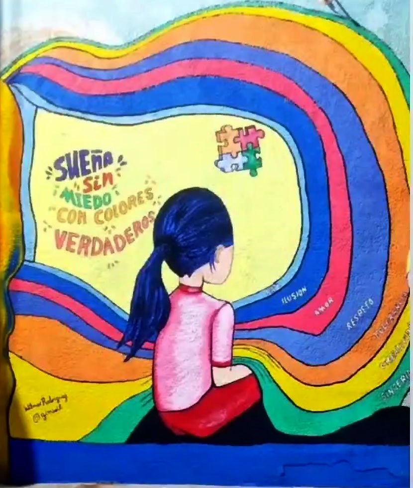  Fundación Raíces Creadoras mural dedicado a niños 