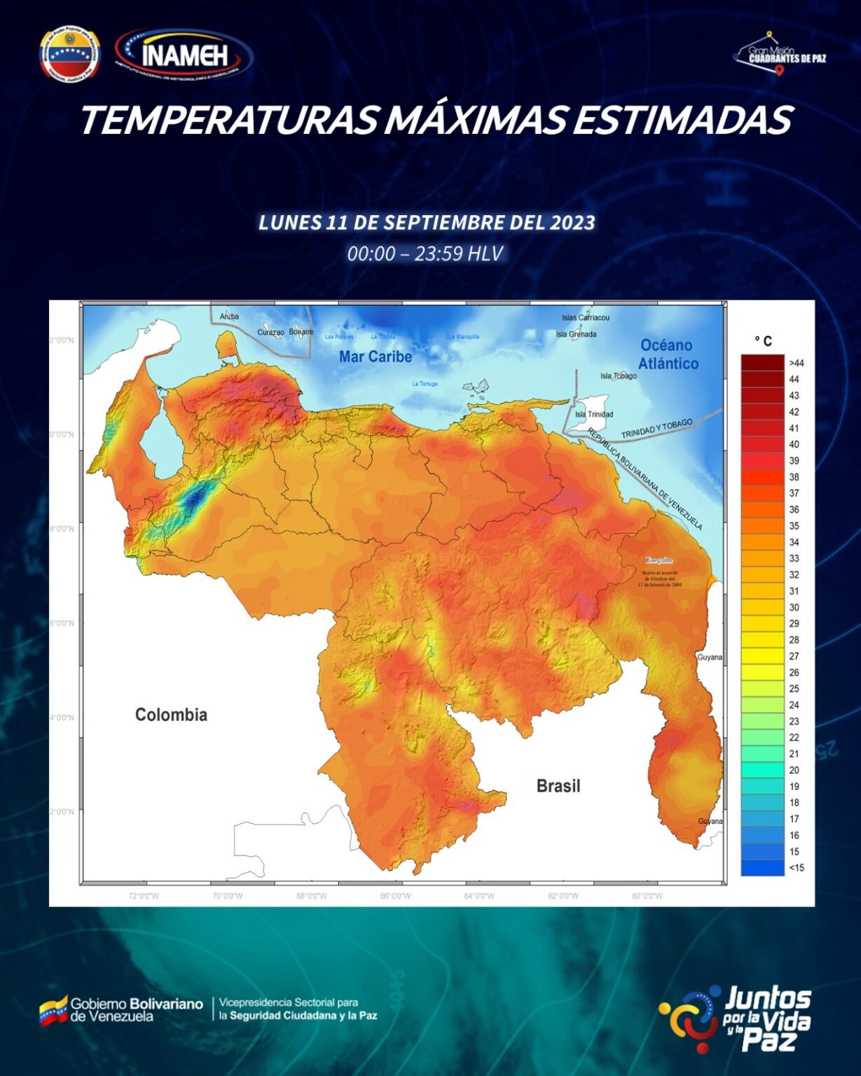 Inameh Cielos nublados en gran parte del país