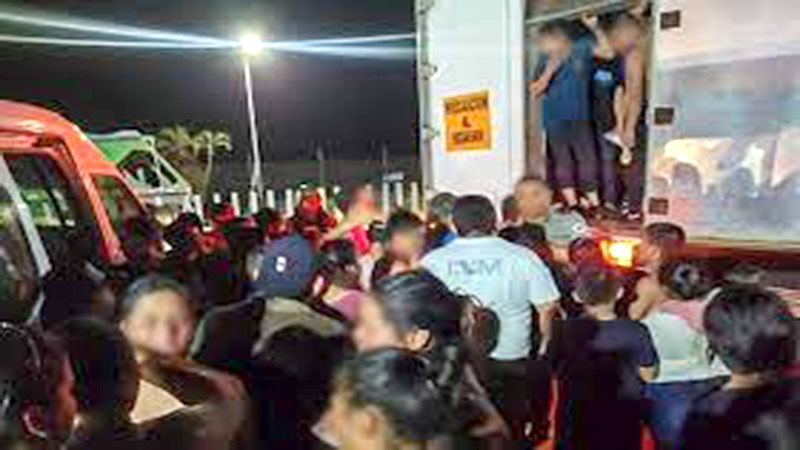 Localizan en México a 350 migrantes hacinados 