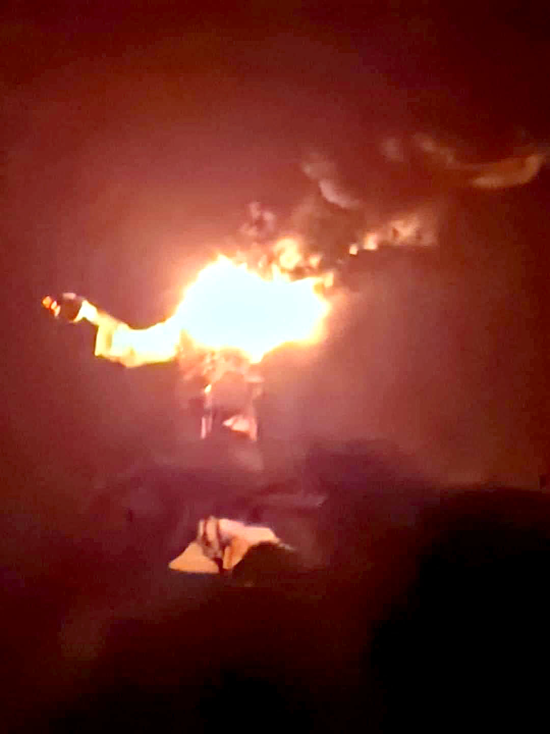 Rayo destruye una gigantesca estatua de Cristo en México 