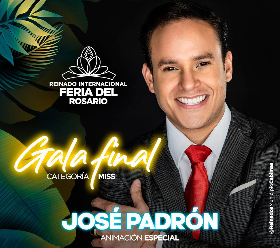 José Padrón animará gala final del Reinado de la Feria del Rosario