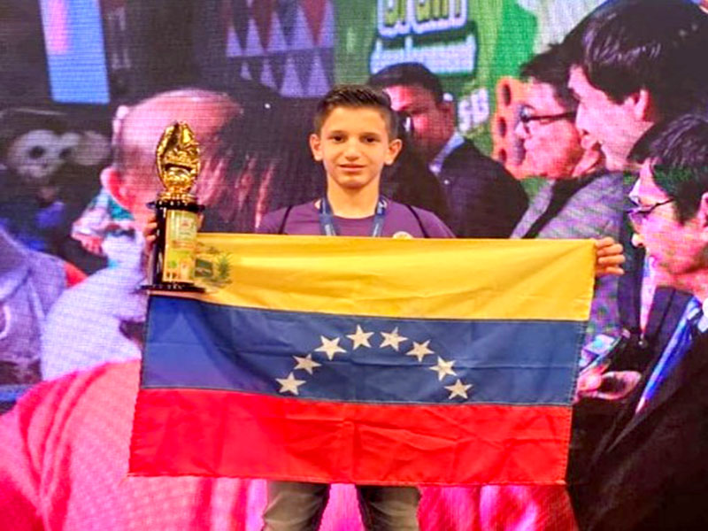 Joven venezolano ganó competencia internacional de aritmética mental en Malasia
