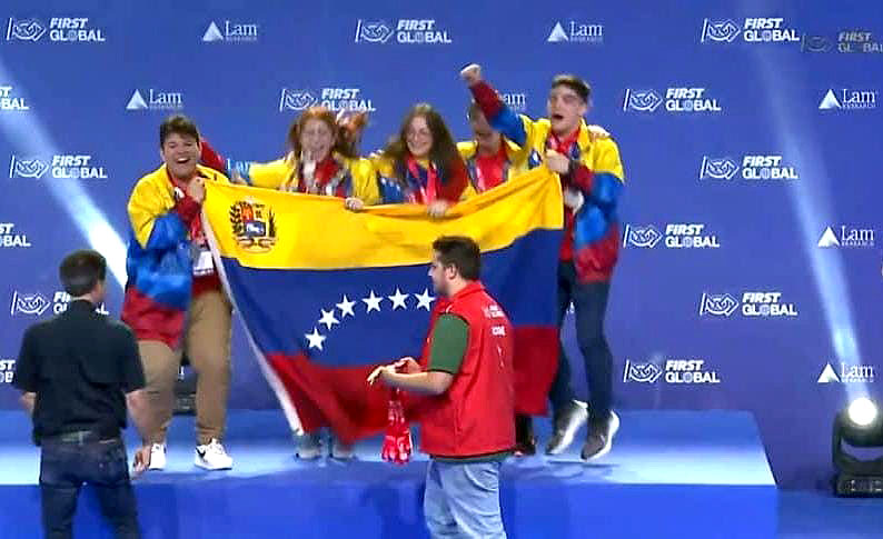 Venezuela Campeón Mundial de Robótica en el Frist Global Challenge