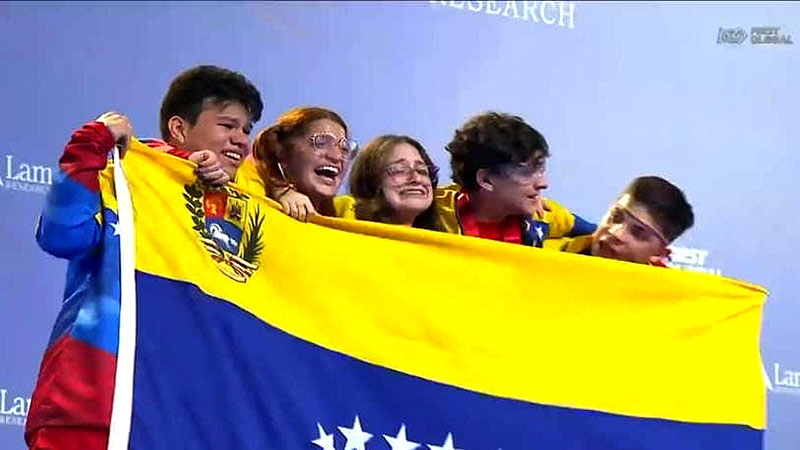 Venezuela Campeón Mundial de Robótica en el Frist Global Challenge