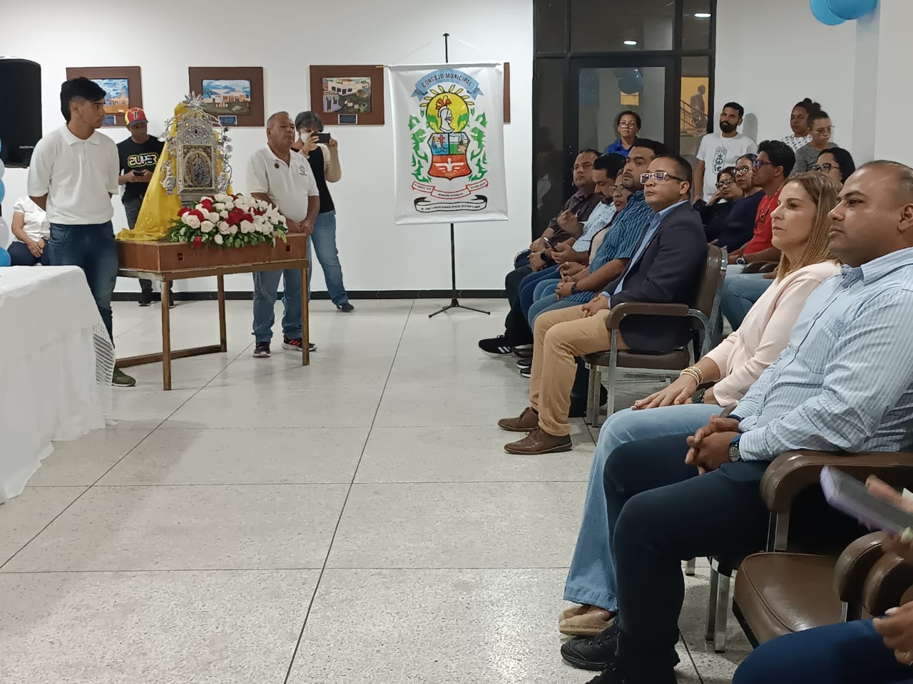 Virgen Nuestra Señora del Paraute visitó alcaldía de Lagunillas