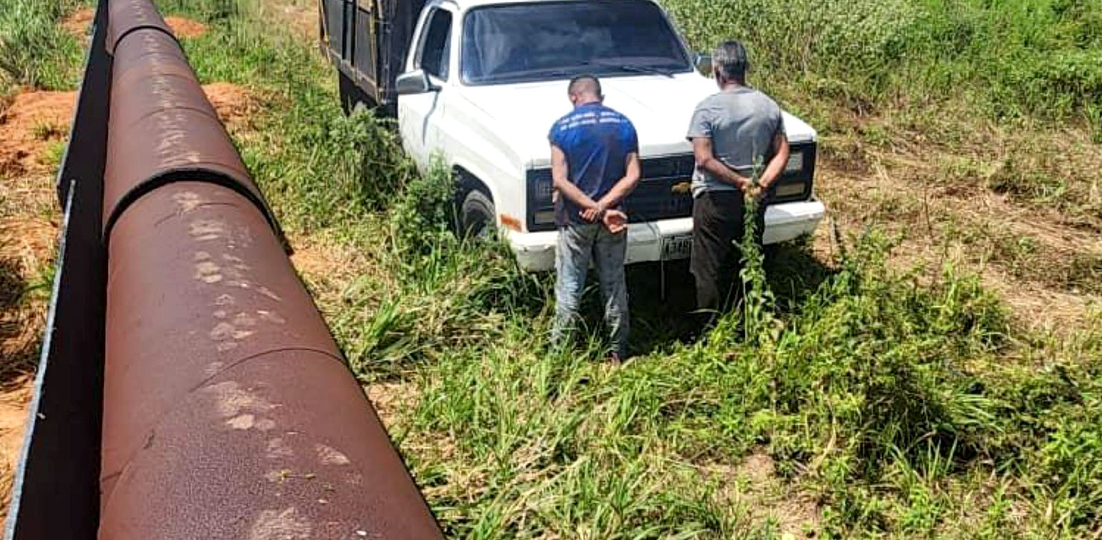 Capturados 3 sujetos que cortaban tubería de PDVSA