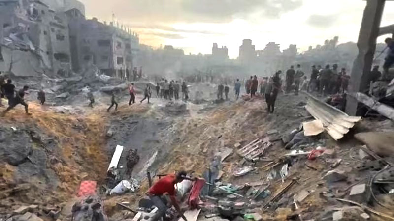 ONU Es una «atrocidad» el ataque israelí al campo de refugiados de Jabalia
