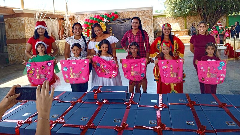Comité del reinado infantil de la Vuelta al Terruño realizó actividad con las candidatas