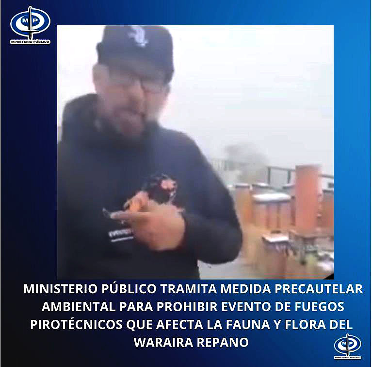 El Fiscal de la República suspendió evento de fuegos artificiales en el Humboldt