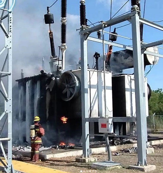 Incendio de transformador en Cabimas