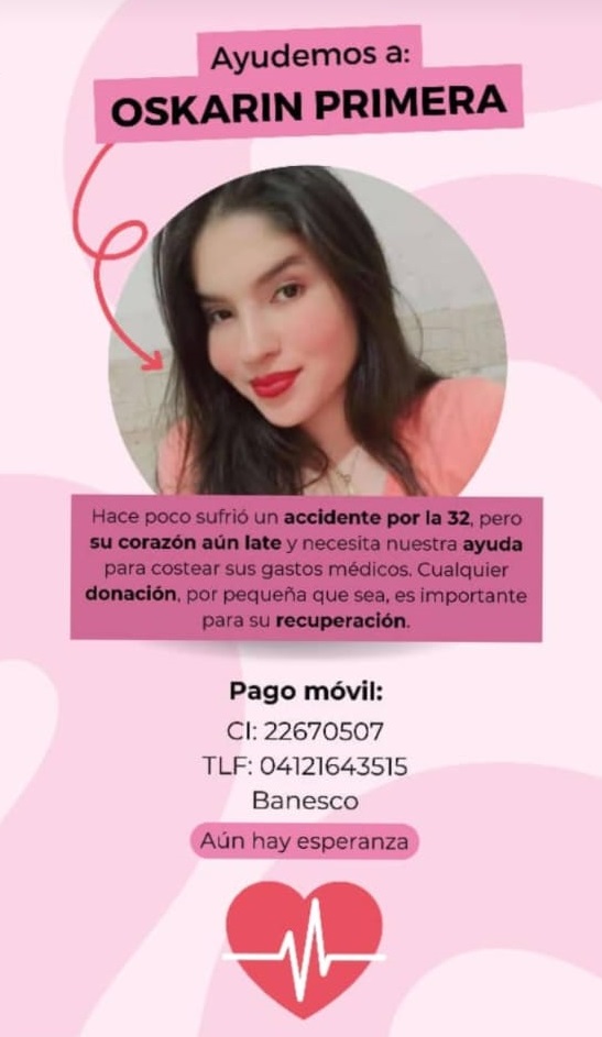 Joven resultó gravemente herida al chocar una moto y bicicleta en Cabimas
