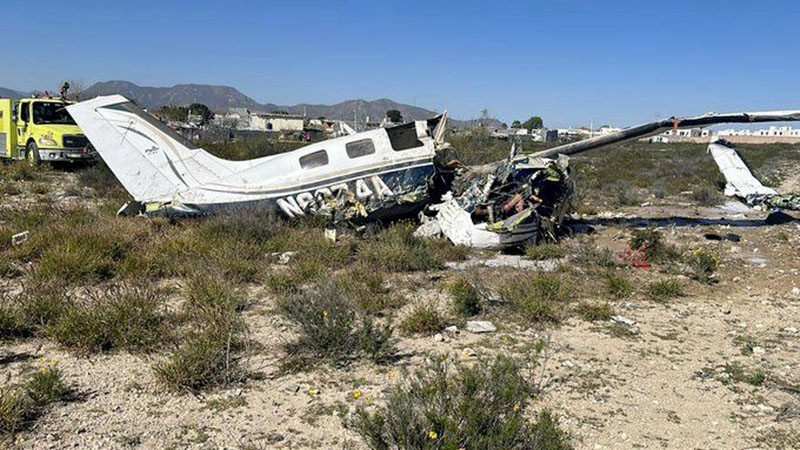 Cae avioneta y mueren la mamá y las tías del exalcalde de Matamoros en México