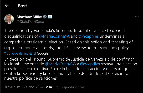 Política de sanciones a Venezuela 