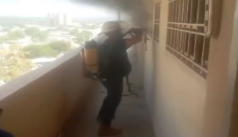 Apartamento de El Rosal en Maracaibo ardió en llamas