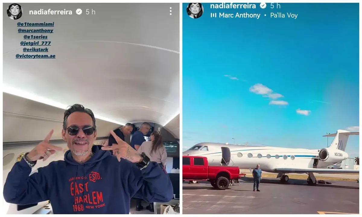 Nadia Ferreira y Marc Anthony celebran su aniversario