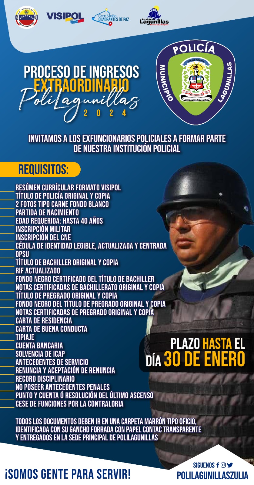 PoliLagunillas inicia proceso de ingresos extraordinarios 2024