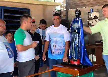 Restauran la imagen de San Benito 