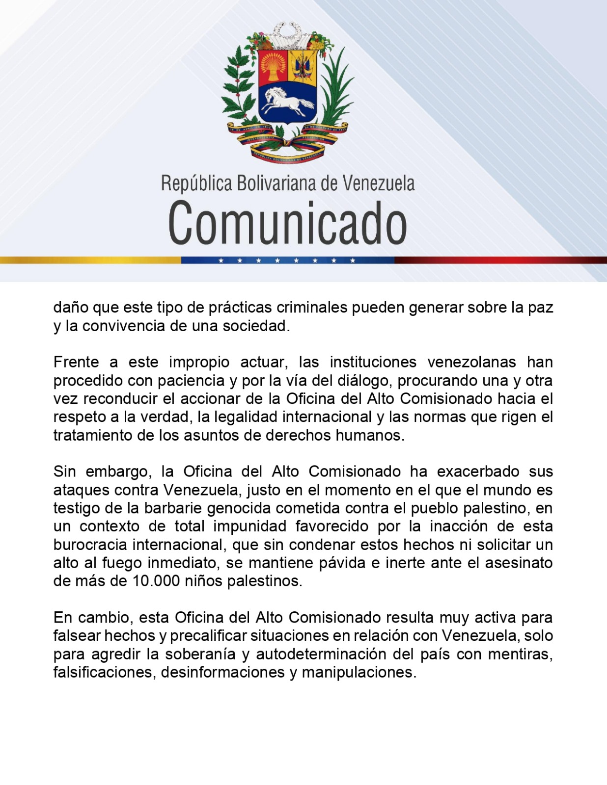 Venezuela DDHH de la ONU 