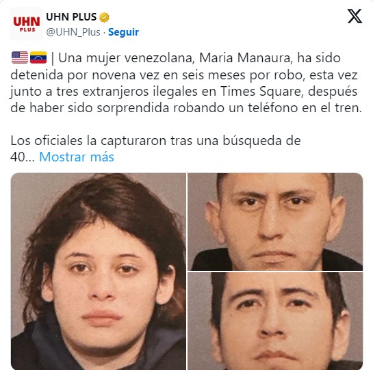 Venezolana en Nueva York ha sido detenida ocho veces 