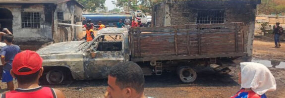 camión 350 se quema en Maracaibo