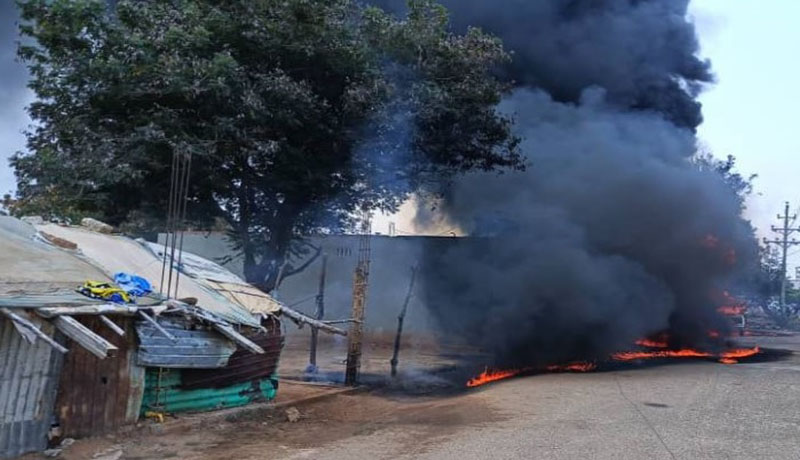 camión 350 se quema en Maracaibo
